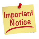 IMPORTANT ANNOUNCEMENT